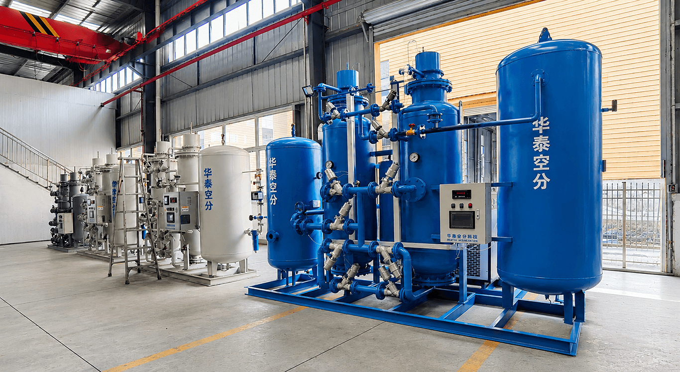 Chemical plant PSA nitrogen generation system for on-site nitrogen supply and process safety
