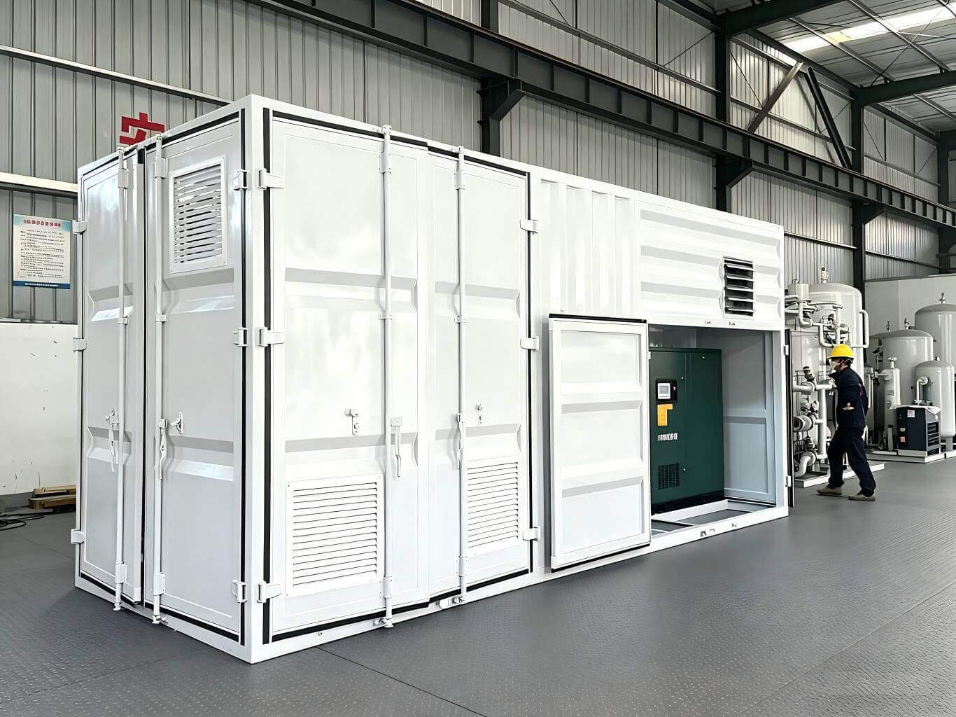 Containerized nitrogen generator system for EPC industrial projects