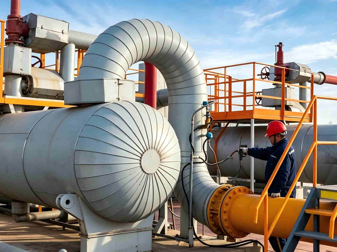 Gas pipeline purging and maintenance isolation using nitrogen in mining operations