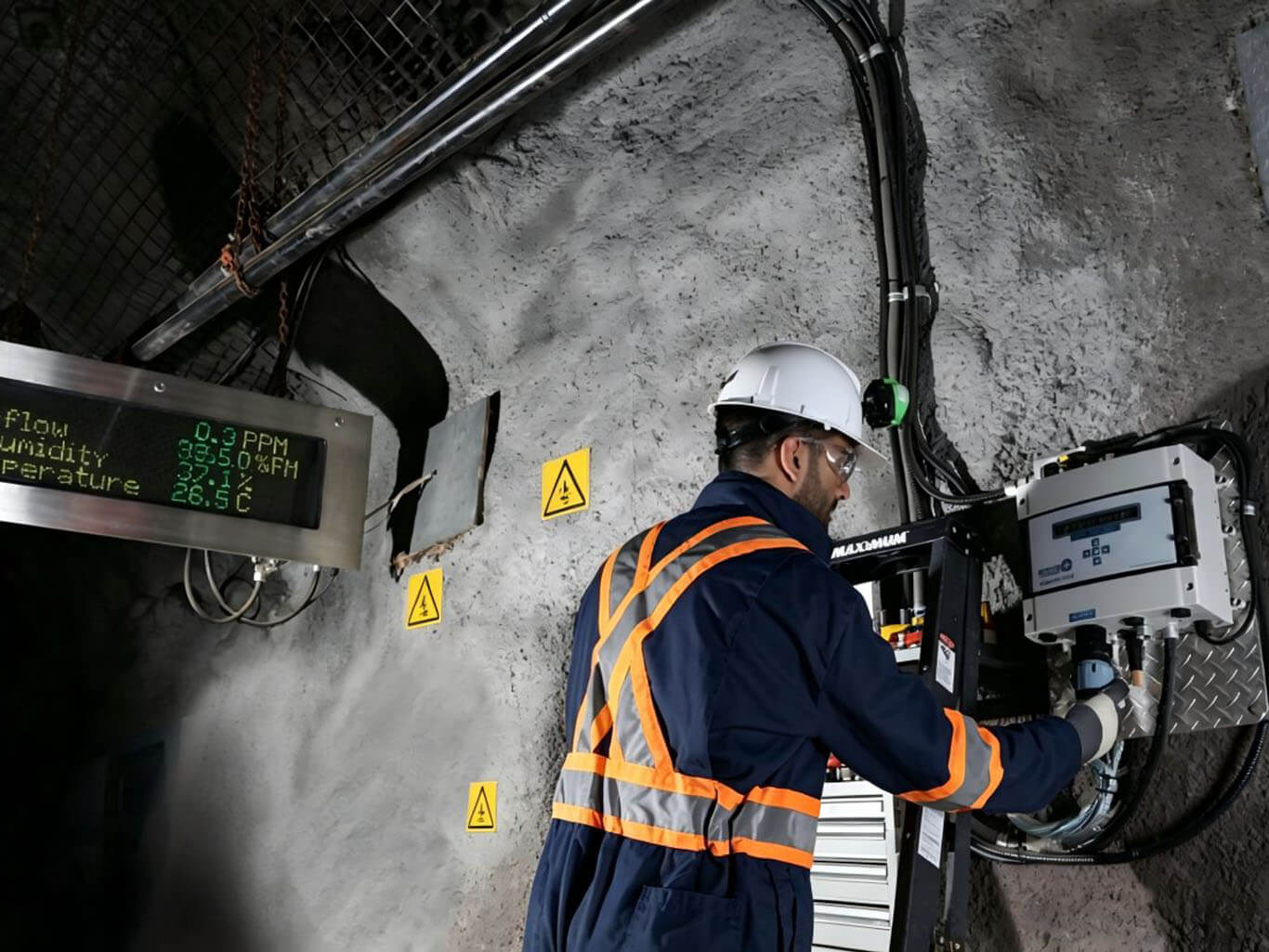 Nitrogen application in underground mining ventilation safety control