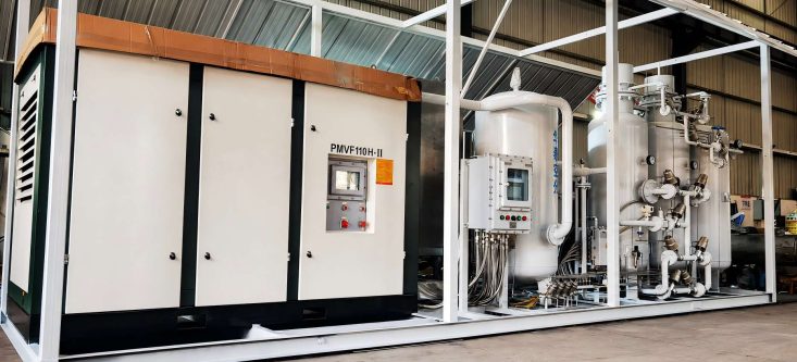 nitrogen system prepared for shipment
